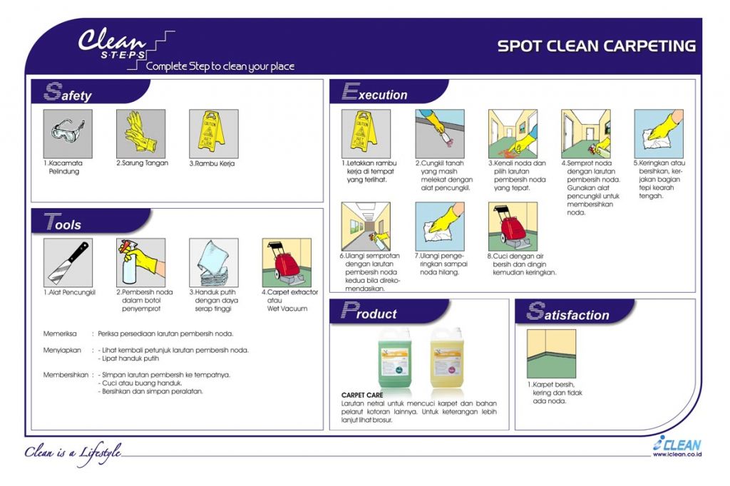 CLEAN STEPS Floor Care Spot Clean Carpeting iCLEAN